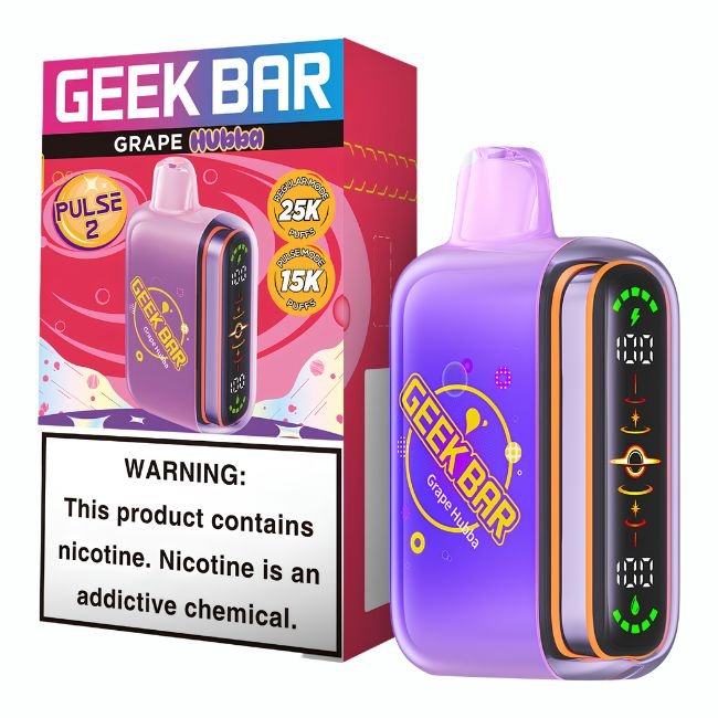 GEEK BAR PULSE 2 HUBBA EDI. 5% DISPOSABLE (80ML) 25K PUFFS 5CT/ BOX GEEK BAR PULSE 2 5% DISPOSABLE (80ML) 25K PUFFS 5CT/ BOX