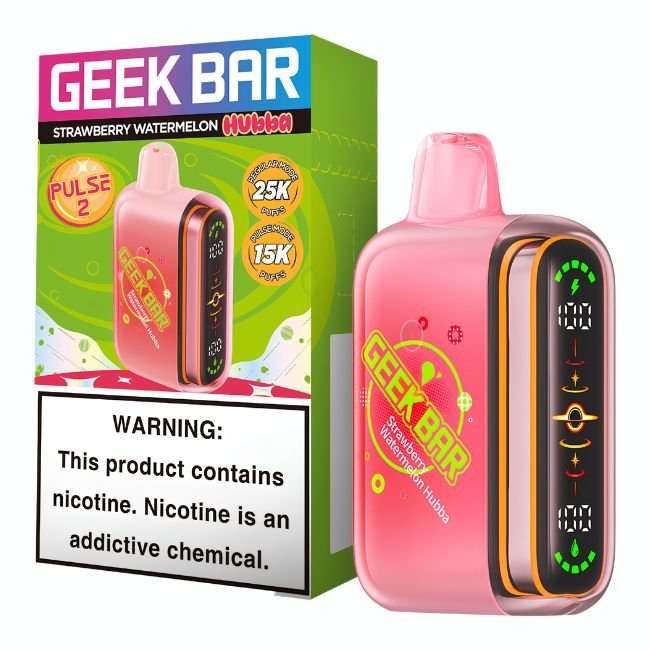 GEEK BAR PULSE 2 HUBBA EDI. 5% DISPOSABLE (80ML) 25K PUFFS 5CT/ BOX GEEK BAR PULSE 2 5% DISPOSABLE (80ML) 25K PUFFS 5CT/ BOX