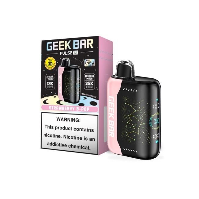 GEEKBARPULSEXD3 GEEK BAR PULSE X 5% DISPOSABLE (90ML) 25K & PULSE. MODE - 15K PUFFS 5CT/ BOX
