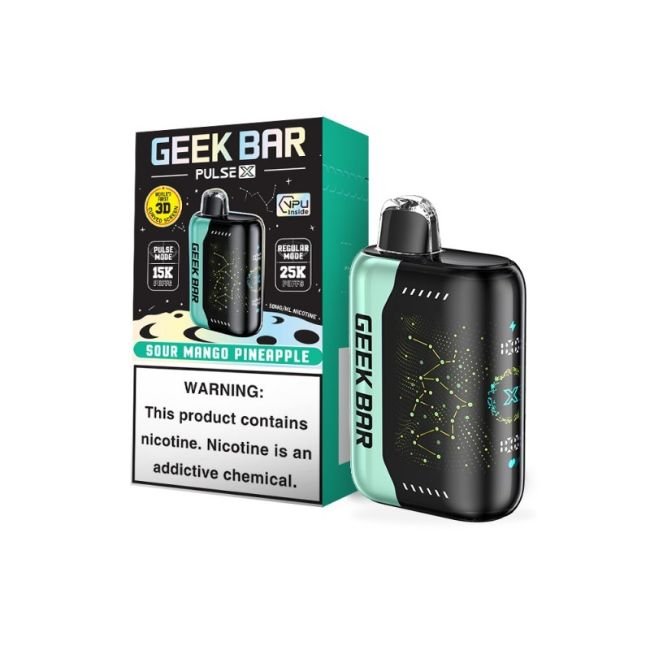 GEEKBARPULSEXD4 GEEK BAR PULSE X 5% DISPOSABLE (90ML) 25K & PULSE. MODE - 15K PUFFS 5CT/ BOX