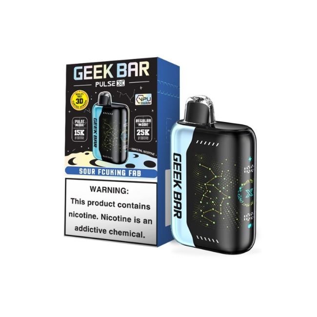 GEEKBARPULSEXD5 GEEK BAR PULSE X 5% DISPOSABLE (90ML) 25K & PULSE. MODE - 15K PUFFS 5CT/ BOX