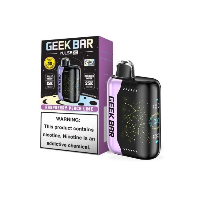 GEEKBARPULSEXD7 GEEK BAR PULSE X 5% DISPOSABLE (90ML) 25K & PULSE. MODE - 15K PUFFS 5CT/ BOX