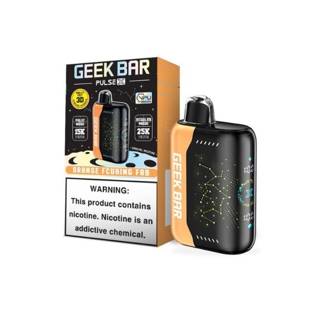 GEEKBARPULSEXD8 GEEK BAR PULSE X 5% DISPOSABLE (90ML) 25K & PULSE. MODE - 15K PUFFS 5CT/ BOX