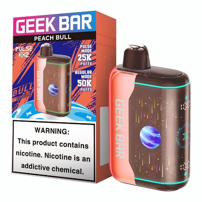 GEEK BAR PULSE X2 BULL EDITION 5% DISPOSABLE (90ML) 50K PUFFS 5CT/ BOX GEEK BAR PULSE X2 BULL EDITION 5% DISPOSABLE (90ML) 50K PUFFS 5CT/ BOX