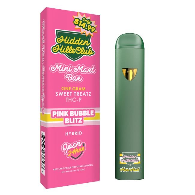 HIDDEN HILLS MINI MART SWEET TREATZ THCA + THCP 1GM DISPO 5CT/ BOX HIDDEN HILLS MINI MART SWEET TREATZ THCA + THCP 1GM DISPO 5CT/ BOX