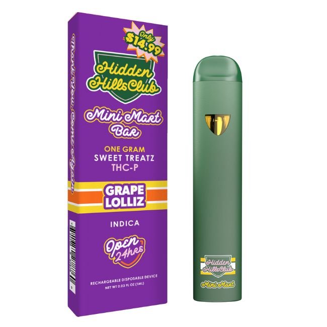 HHMMST1GMDIS05 HIDDEN HILLS MINI MART SWEET TREATZ THCA + THCP 1GM DISPO 5CT/ BOX
