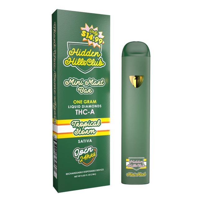 HHMMTHCA1GMDIS04 HIDDEN HILLS MINI MART THC-A LIQUID DIAMOND 1GM DISPO 5CT/ BOX