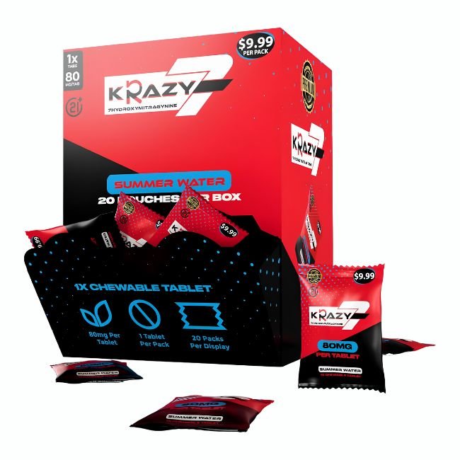 KRAZY 7-HYDROXY 80MG PER TABLET 1CT/20PK (PRE PRICED $9.99) KRAZY 7-HYDROXY 80MG PER TABLET 1CT/20PK (PRE PRICED $9.99)