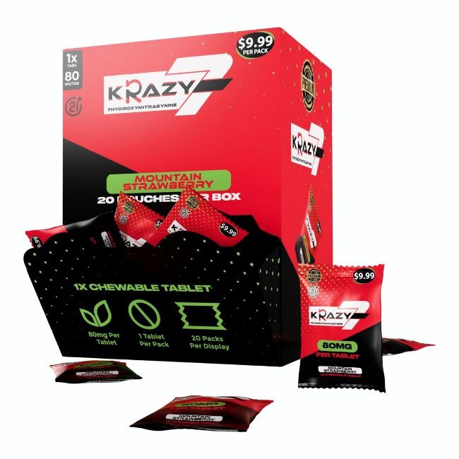 KRAZY 7-HYDROXY 80MG PER TABLET 1CT/20PK (PRE PRICED $9.99) KRAZY 7-HYDROXY 80MG PER TABLET 1CT/20PK (PRE PRICED $9.99)