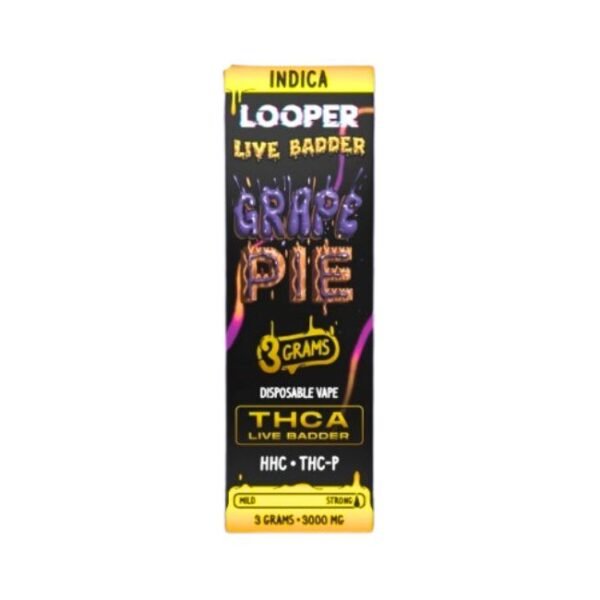 LOOPER LIVE BADDER THCA + HHC + THC-P 3GM DISPO 5CT/ BOX