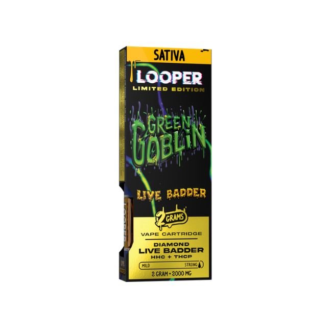 LOOPERLBLE2GMC03 LOOPER DIAMOND LIVE BADDER + HHC + THC-P LIMITED EDITION 2GM CART 5CT/ BOX