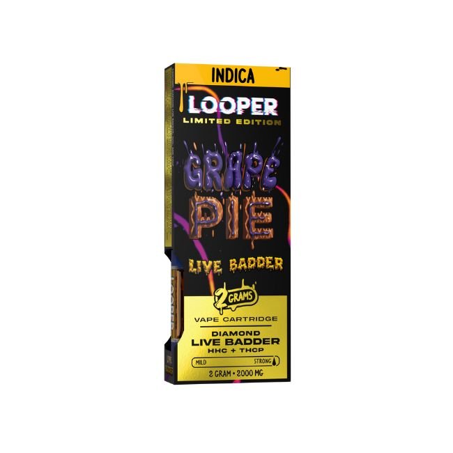 LOOPERLBLE2GMC04 LOOPER DIAMOND LIVE BADDER + HHC + THC-P LIMITED EDITION 2GM CART 5CT/ BOX