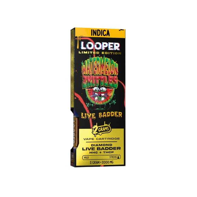 LOOPERLBLE2GMC06 LOOPER DIAMOND LIVE BADDER + HHC + THC-P LIMITED EDITION 2GM CART 5CT/ BOX