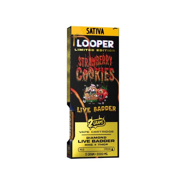 LOOPER DIAMOND LIVE BADDER + HHC + THC-P LIMITED EDITION 2GM CART 5CT/ BOX LOOPER DIAMOND LIVE BADDER + HHC + THC-P LIMITED EDITION 2GM CART 5CT/ BOX