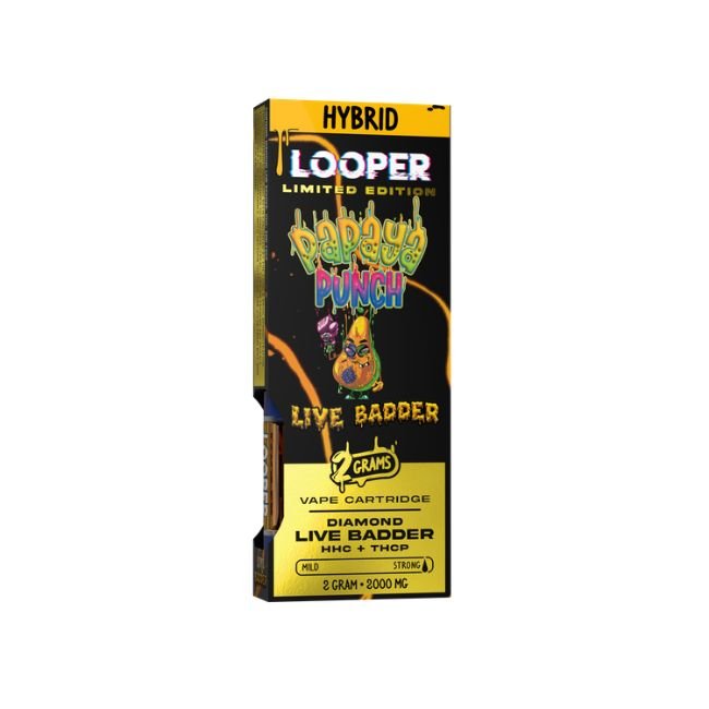 LOOPERLBLE2GMC08 LOOPER DIAMOND LIVE BADDER + HHC + THC-P LIMITED EDITION 2GM CART 5CT/ BOX