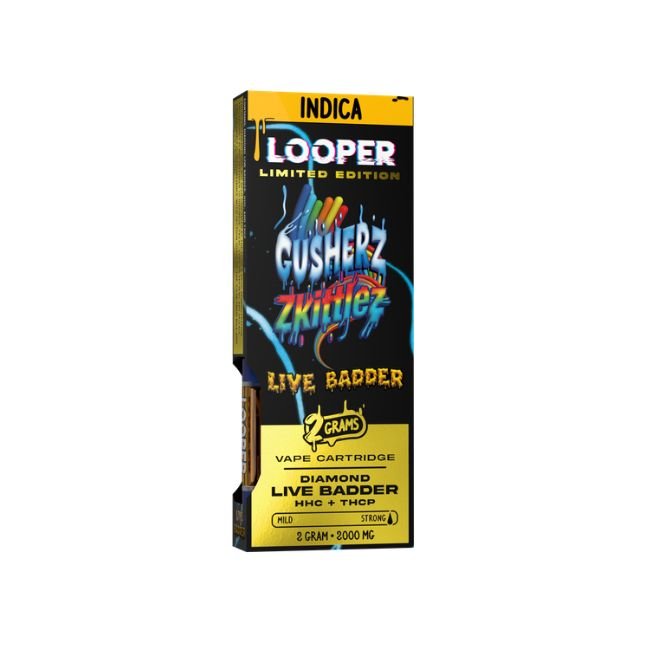 LOOPERLBLE2GMC09 LOOPER DIAMOND LIVE BADDER + HHC + THC-P LIMITED EDITION 2GM CART 5CT/ BOX