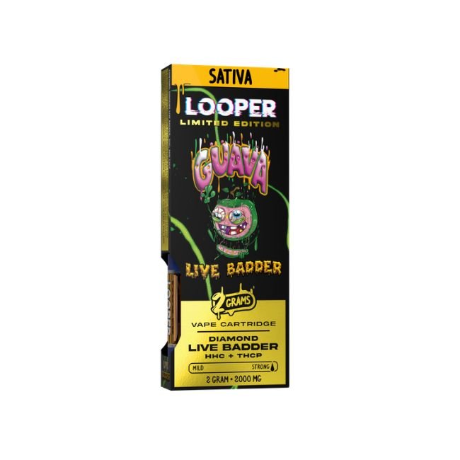 LOOPER DIAMOND LIVE BADDER + HHC + THC-P LIMITED EDITION 2GM CART 5CT/ BOX LOOPER DIAMOND LIVE BADDER + HHC + THC-P LIMITED EDITION 2GM CART 5CT/ BOX