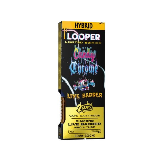 LOOPER DIAMOND LIVE BADDER + HHC + THC-P LIMITED EDITION 2GM CART 5CT/ BOX LOOPER DIAMOND LIVE BADDER + HHC + THC-P LIMITED EDITION 2GM CART 5CT/ BOX