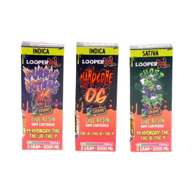 LOOPER XL 2GM LIVE RESIN CART 5CT/ BOX LOOPER XL 2GM LIVE RESIN CART 5CT/ BOX