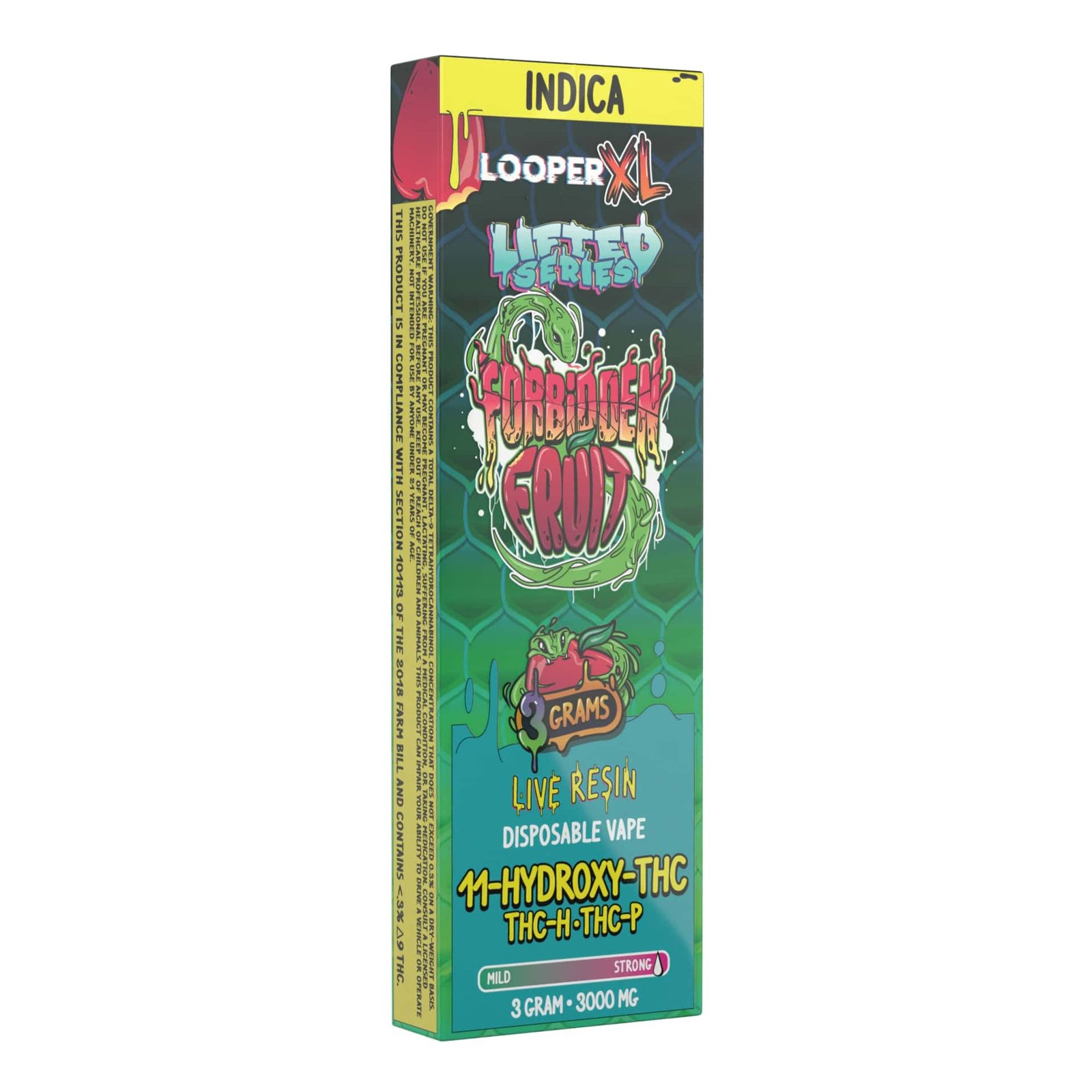 LOOPERXLLS3GMD3 LOOPER XL LIFTED SERIES 3GM LIVE RESIN DISPO 5CT/ BOX