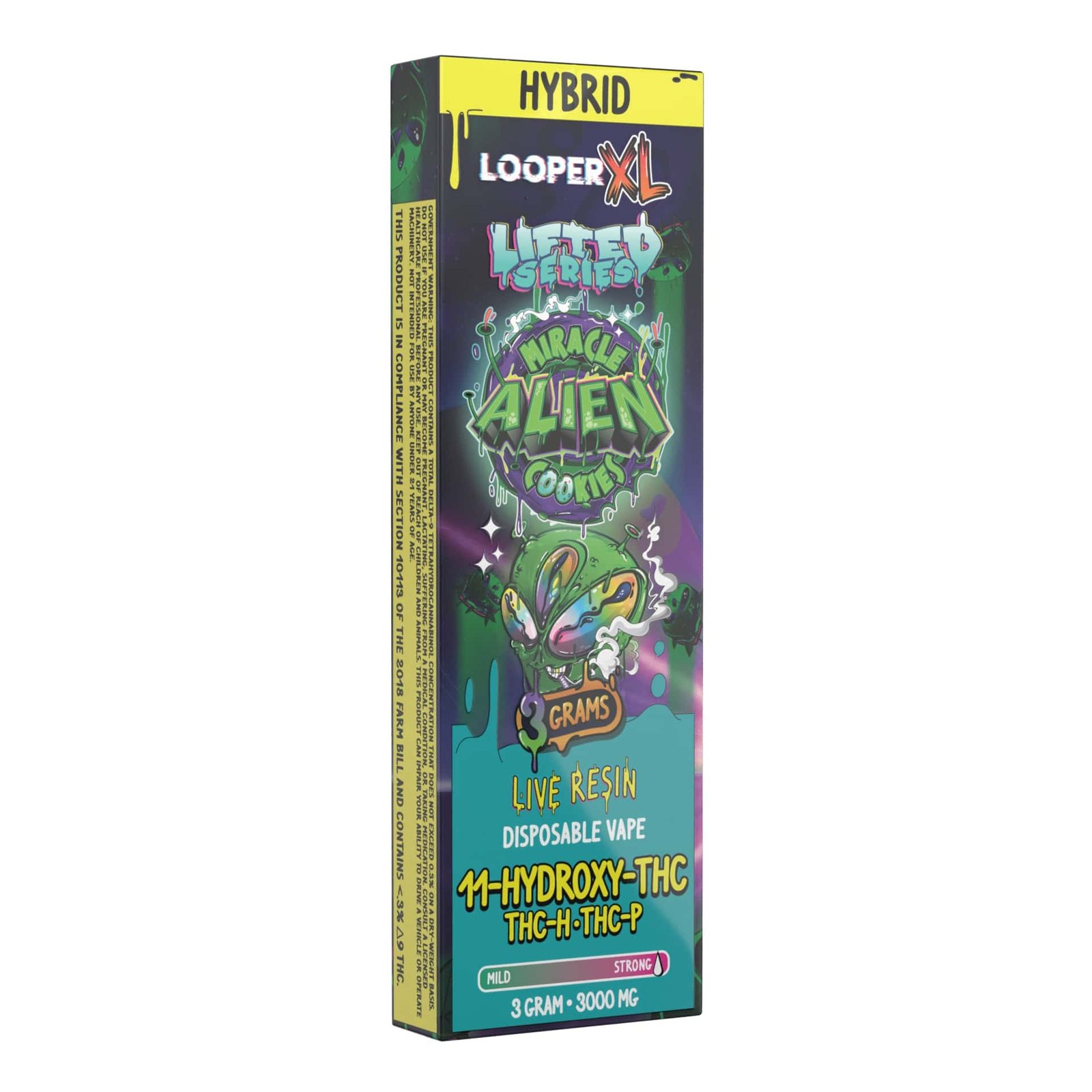 LOOPERXLLS3GMD7 LOOPER XL LIFTED SERIES 3GM LIVE RESIN DISPO 5CT/ BOX