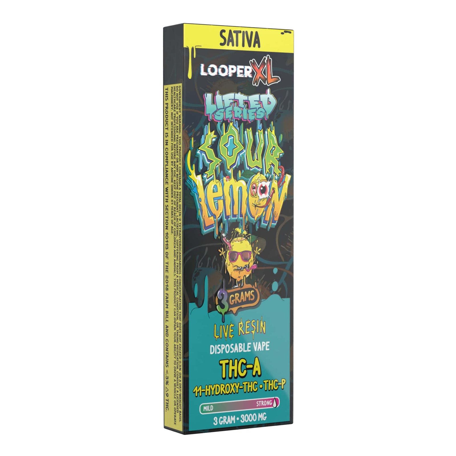 LOOPERXLLS3GMD8 LOOPER XL LIFTED SERIES 3GM LIVE RESIN DISPO 5CT/ BOX