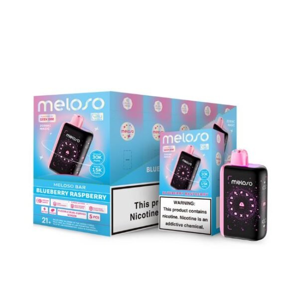 MELOSO BY GEEK BAR 5% DISPOSABLE (90ML) PULSE MODE - 15K & REG. MODE - 30K PUFFS 5CT/ BOX