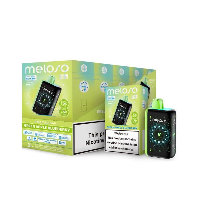 MELOSO30KDIS_222 MELOSO BY GEEK BAR 5% DISPOSABLE (90ML) PULSE MODE - 15K & REG. MODE - 30K PUFFS 5CT/ BOX