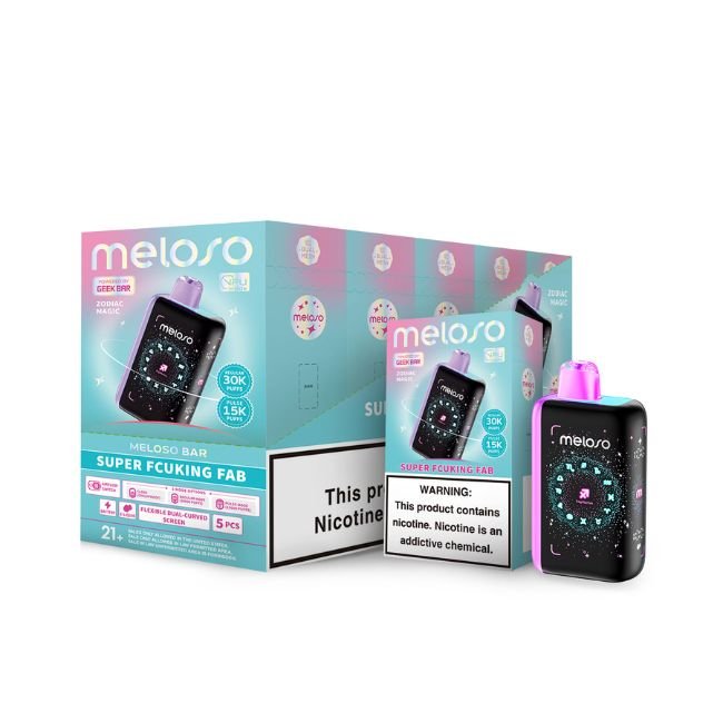 MELOSO30KDIS_777 MELOSO BY GEEK BAR 5% DISPOSABLE (90ML) PULSE MODE - 15K & REG. MODE - 30K PUFFS 5CT/ BOX