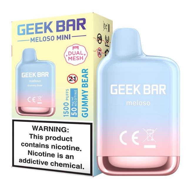 MELOSOMINI150033 GEEK BAR MELOSO MINI 5% DISPOSABLE (50ML) 1.5K PUFFS 10CT/BOX