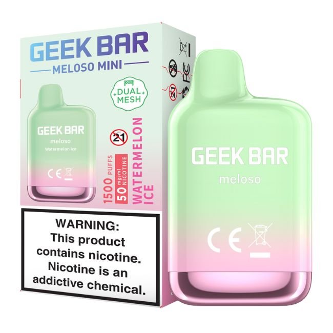 MELOSOMINI150066 GEEK BAR MELOSO MINI 5% DISPOSABLE (50ML) 1.5K PUFFS 10CT/BOX