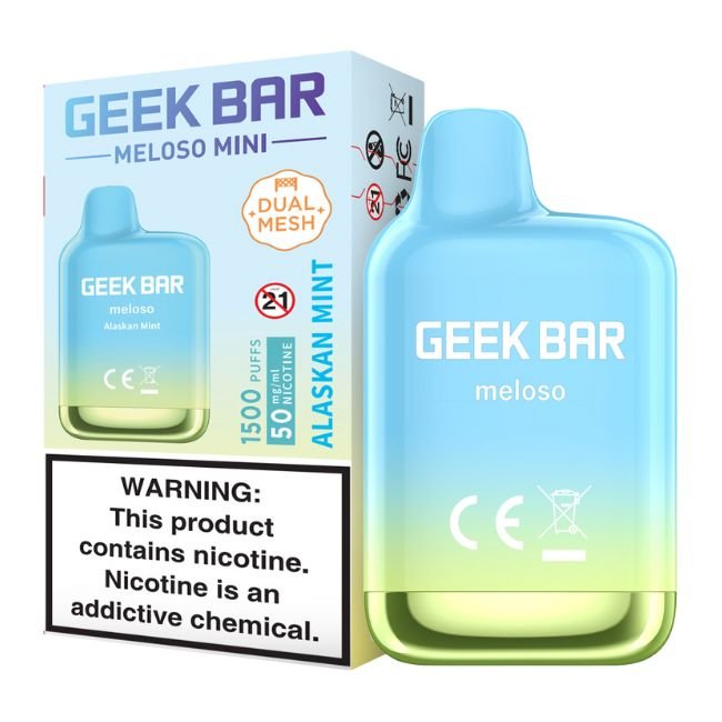 MELOSOMINI150077 GEEK BAR MELOSO MINI 5% DISPOSABLE (50ML) 1.5K PUFFS 10CT/BOX