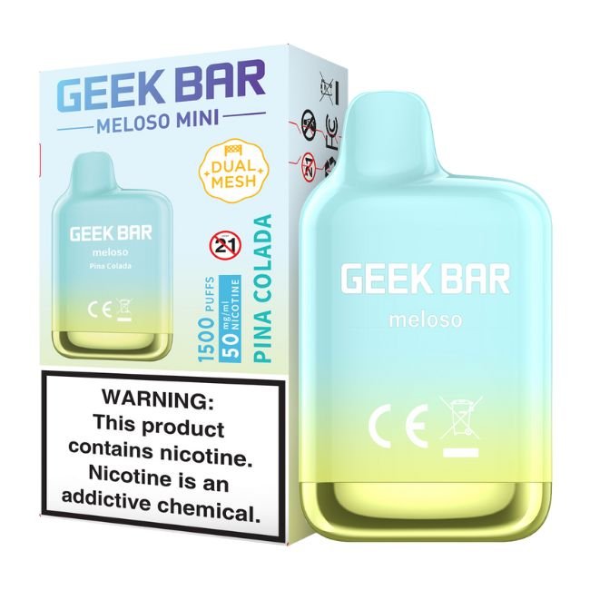 MELOSOMINI150099 GEEK BAR MELOSO MINI 5% DISPOSABLE (50ML) 1.5K PUFFS 10CT/BOX
