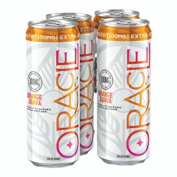 ORACLE ORGANIX KRATOM EXTRA STRENGHT SELTZER DRINK 100MG (12OZ  355ML/ CAN) 4PK