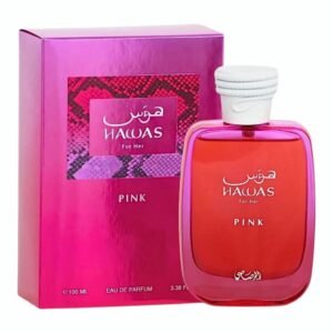 HAWAS PINK FOR HER PERFUME SPRAY 100ML ( 3.38OZ) BY RASASI