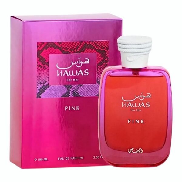 HAWAS PINK FOR HER PERFUME SPRAY 100ML ( 3.38OZ) BY RASASI