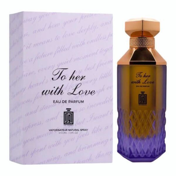 TO HER WITH LOVE PERFUME SPRAY 100ML ( 3.4OZ) BY AURA FRAGRANCES