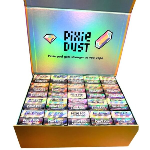 PIXIE POD FLAWLESS DIAMOND BLEND THC-A  ASSORTED FLAVORS 2GM DISPOSABLE VAPE 45CT/ DISPLAY