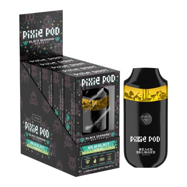 PIXIE POD BLACK DIAMOND EDITION THCA ENHANCED WITH THCP 4GM DISPO 5CT/ BOX PIXIE POD BLACK DIAMOND EDITION THCA ENHANCED WITH THCP 4GM DISPO 5CT/ BOX