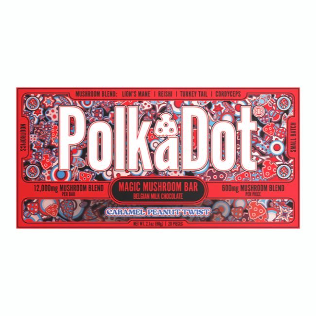 POLK A DOT MAGIC BLEND MUSHROOM 12,000MG CHOCOLATE BAR 10CT/ BOX POLK A DOT MAGIC BLEND MUSHROOM 12,000MG CHOCOLATE BAR 10CT/ BOX