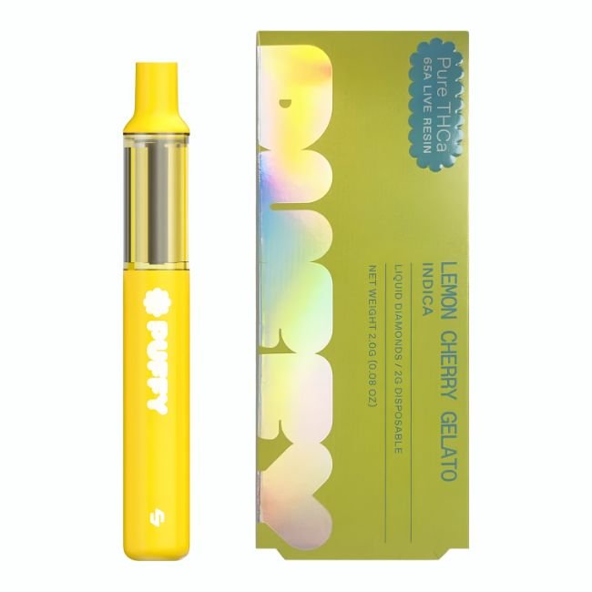 PUFFY PURE THCA 65A LIVE RESIN LIQUID DIAMONDS 2GM DISPO 5CT/ BOX PUFFY PURE THCA 65A LIVE RESIN LIQUID DIAMONDS 2GM DISPO 5CT/ BOX