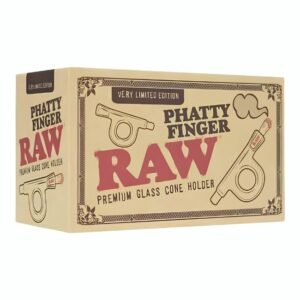 RAW PHATTY FINGER 12MM GLASS CONE HOLDER (VERY LIMITED EDI.)