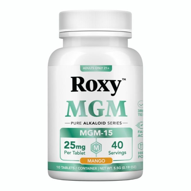 ROXY MGM-15 PURE ALKALOID SERIES 25MG PER TABLET 10CT/ BOTTLE ROXY MGM-15 PURE ALKALOID SERIES 25MG PER TABLET 10CT/ BOTTLE