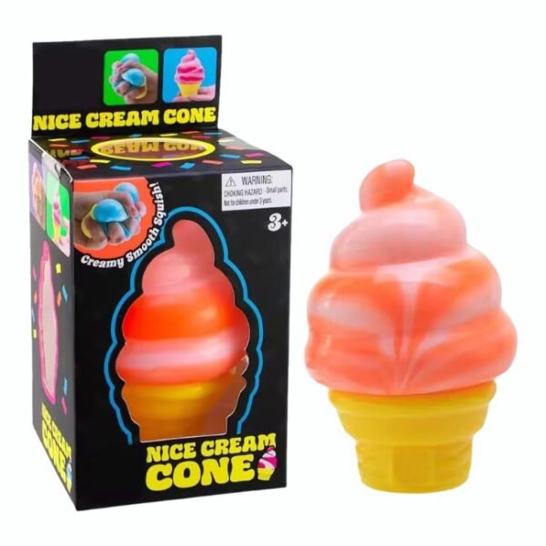 SQUISHY NICE CREAM CONE SENSORY FIDGET TOY 1CT