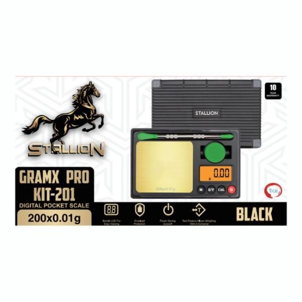 STALLION GRAMX PRO KIT-201 DIGITAL POCKET SCALE (200 X 0.01G)