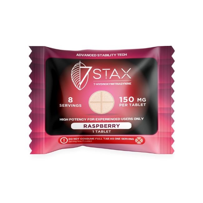 STAX7HY150MG1P003 STAX 7-HYDROXY PREMIUM KRATOM ALKALOIDS 150MG PER TABLET 1CT/50PK