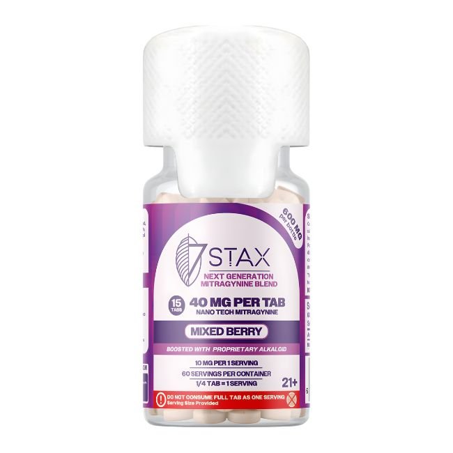 STAXNT40MGTBJR002 STAX NANO TECHMITRAGYNINE 40MG PER TABLET 15CT/ JAR (FLORIDA COMPLIANT)