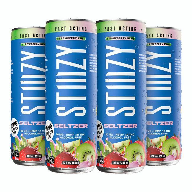 STIIIZY 20MG HEMP D9 THC SELTZER DRINK ALCOHOL FREE (12OZ 355ML/ CAN) 4PK STIIIZY 20MG HEMP D9 THC SELTZER DRINK ALCOHOL FREE (12OZ 355ML/ CAN) 4PK