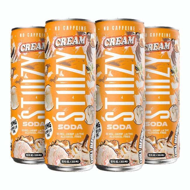 STIIIZY 20MG HEMP D9 THC SODA DRINK ALCOHOL FREE (12OZ 355ML/ CAN) 4PK STIIIZY 20MG HEMP D9 THC SODA DRINK ALCOHOL FREE (12OZ 355ML/ CAN) 4PK