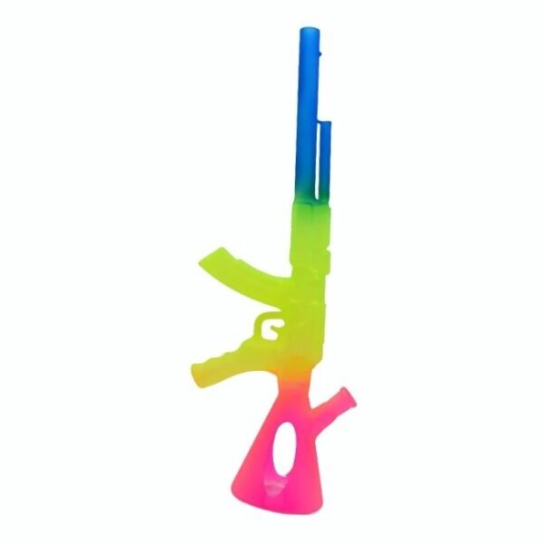 20'' AK47 RAINBOW FROSTED BEAKER WATER PIPE